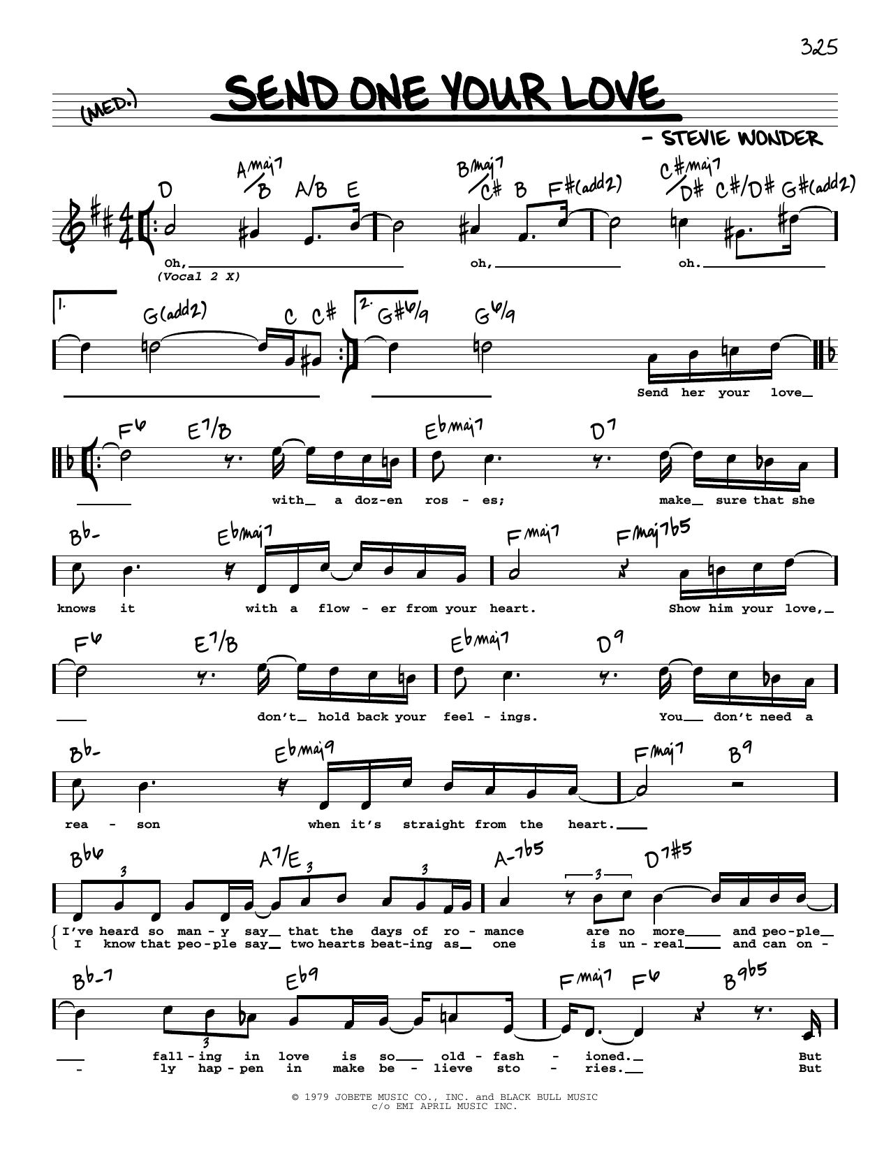 Produktbild zu: Send One Your Love (High Voice)