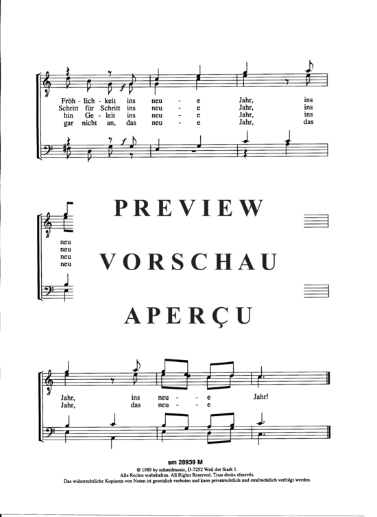 Product gallery: Page 3 of 3 Neujahrslied , , (male choir)