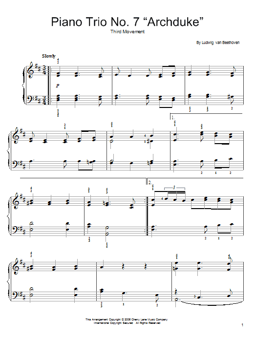 Product picture to: Piano Trio No. 7 in B-flat, Op. 97