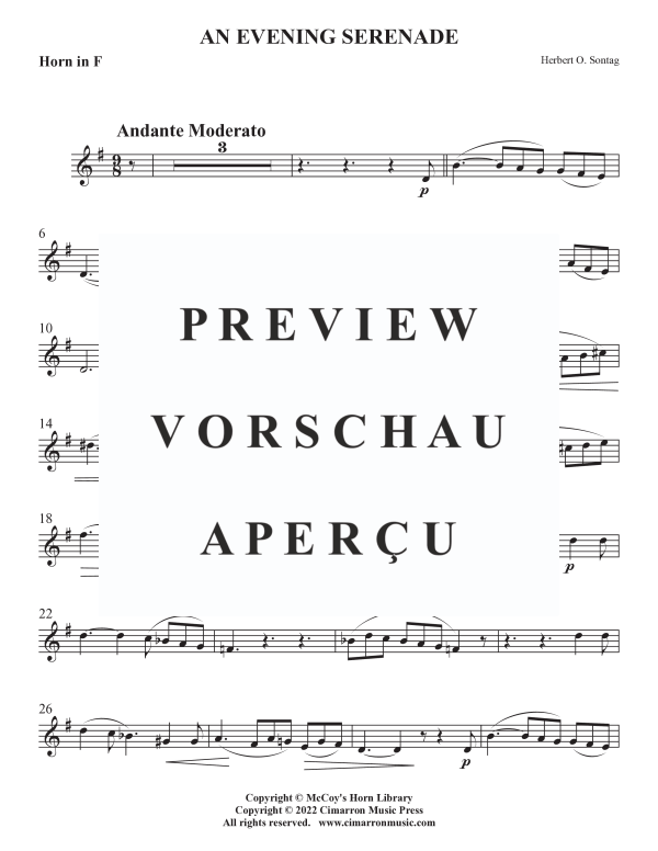 Product gallery: Page 11 of 11 An Evening Serenade, , Flute, French Horn and Piano