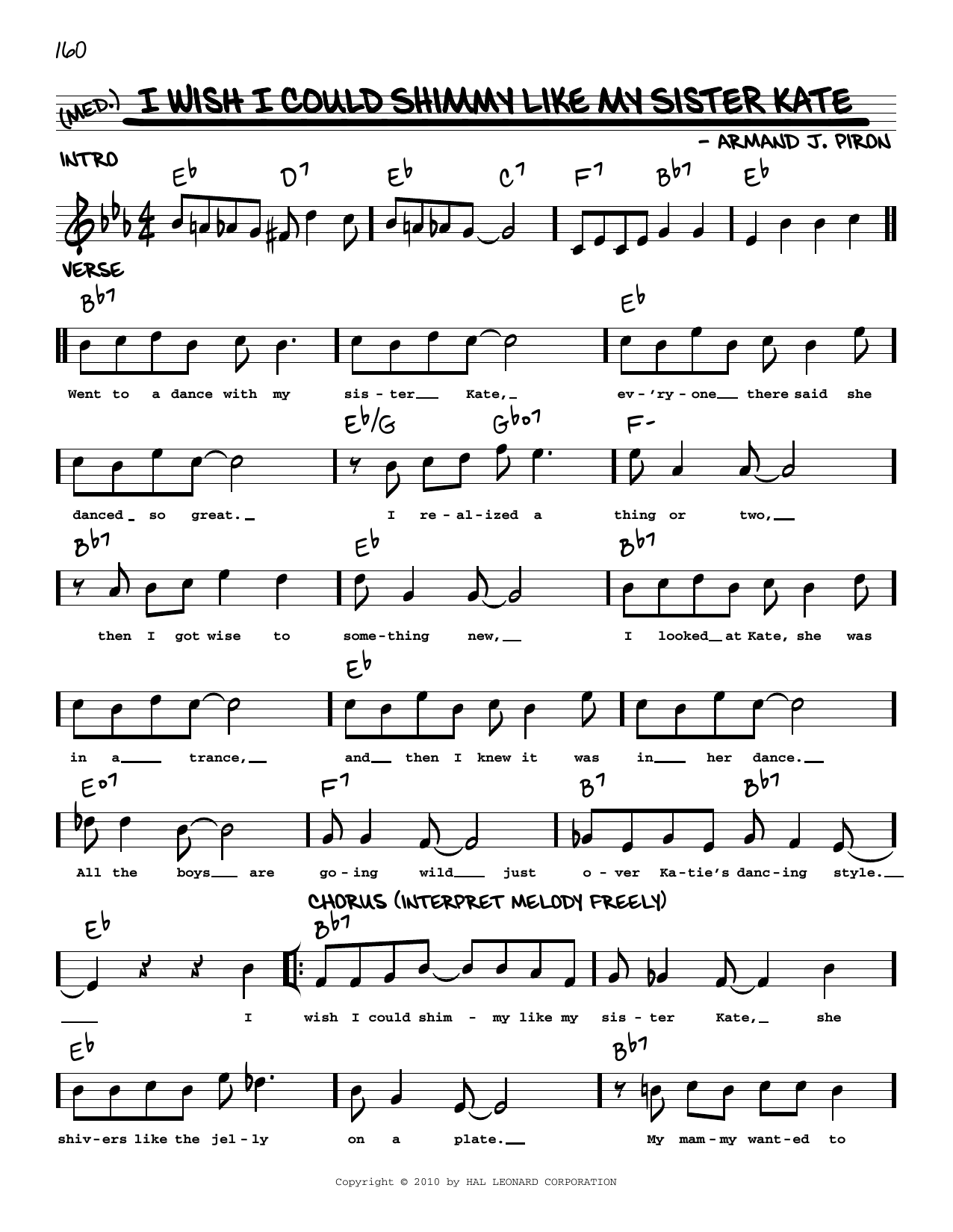 Product picture to: I Wish I Could Shimmy Like My Sister Kate (arr. Robert Rawlins)