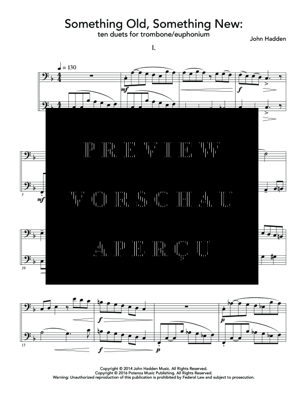 Product gallery: Page 5 of 11 Something Old, Something New, , (Duet trombone/euphonium)