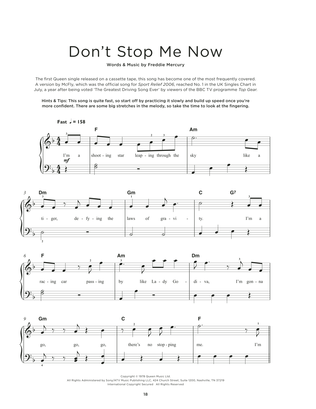 Product picture to: Don't Stop Me Now