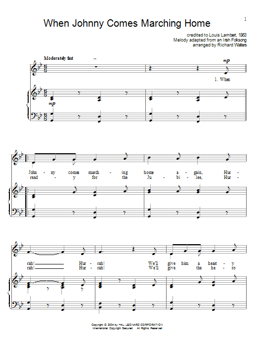 Produktbild zu: When Johnny Comes Marching Home
