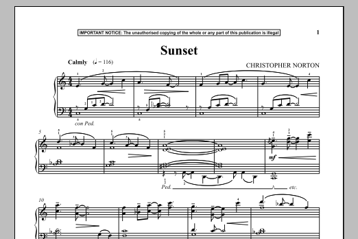 Product gallery: Page 1 of 1 Sunset, Christopher Norton