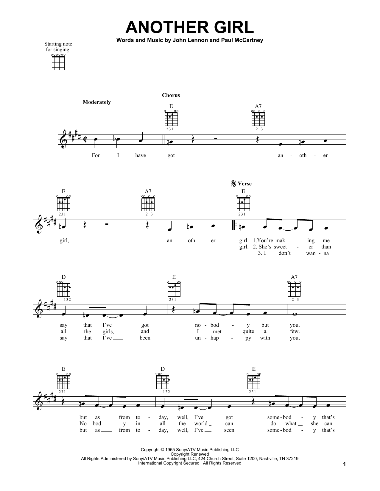 Produktbild zu: Another Girl