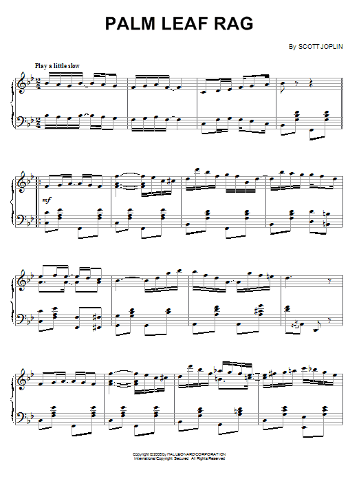 Product gallery: Page 1 of 1 Palm Leaf Rag, Scott Joplin