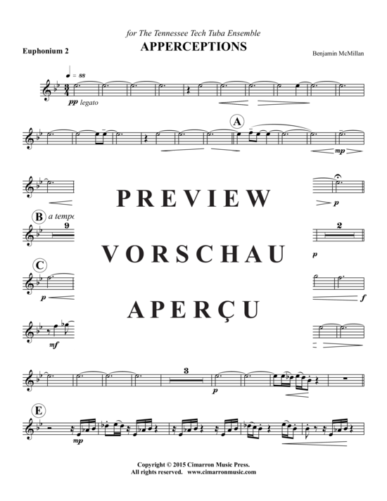 Product gallery: Page 20 of 21 Apperceptions , , (4x Baritone, 4x Tuba)