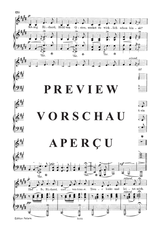 Product gallery: Page 3 of 6 Blondels Lied, Op.53 No.1, , Low Voice and Piano