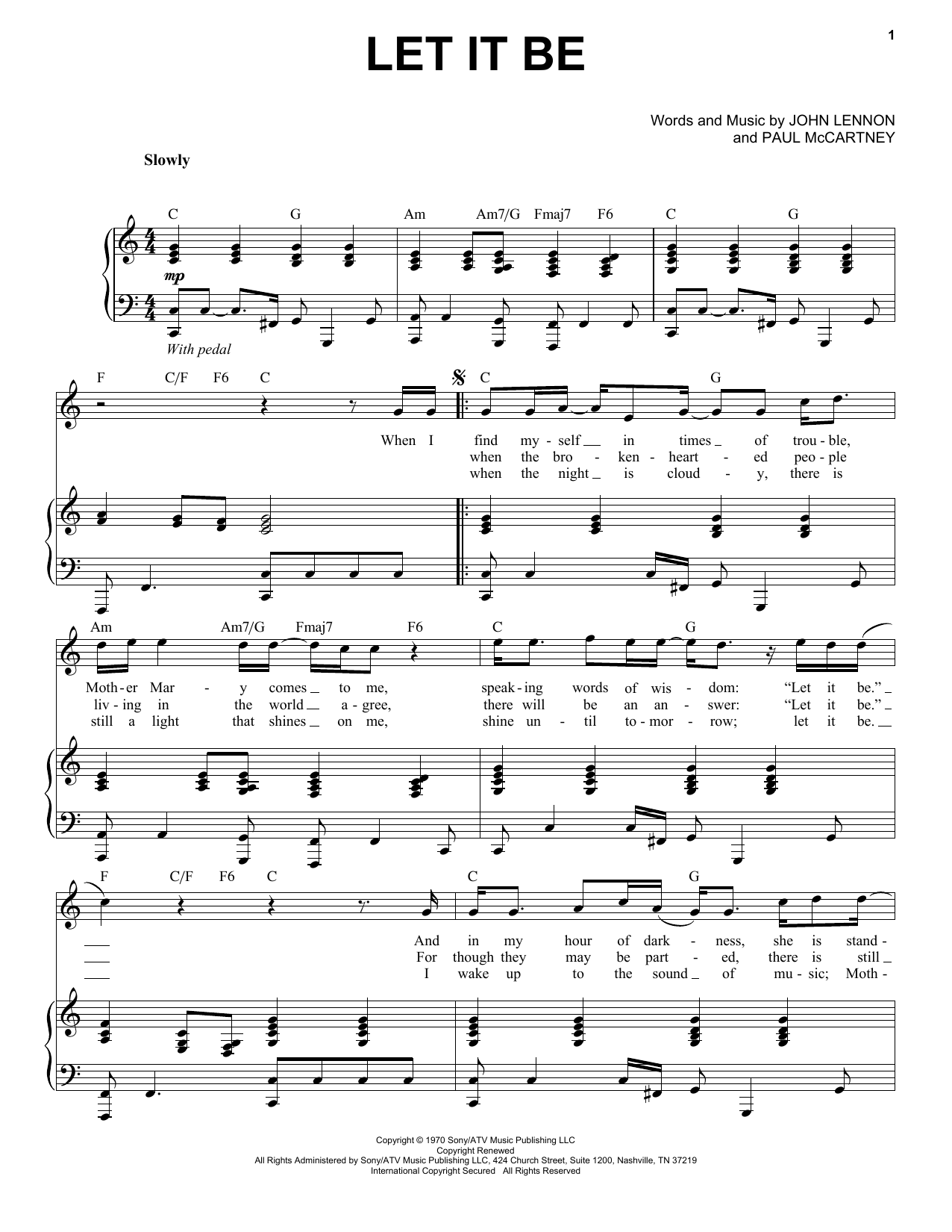 Produktgalerie: Seite 1 von 1 Let It Be, The Beatles, Gesang, Klavier