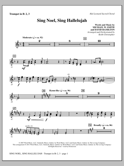 Product picture to: Sing Noel, Sing Hallelujah - Bb Trumpet 2,3