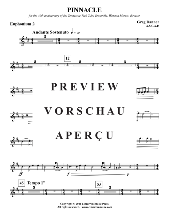 Product gallery: Page 18 of 21 Pinnacle , , (Tuba-Ensemble EEEETTTT)