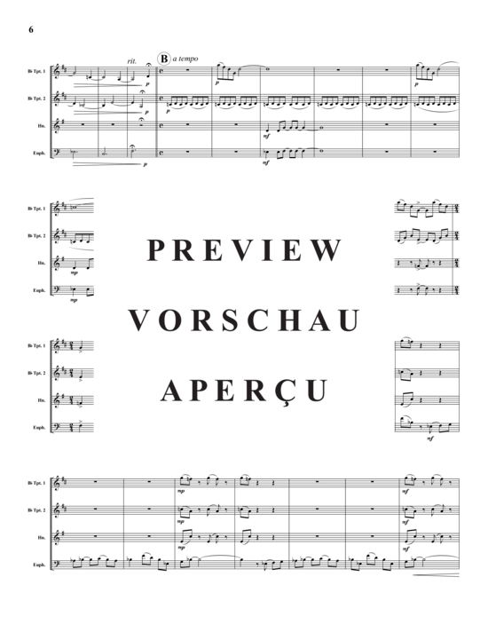 Produktgalerie: Seite 7 von 21 Quartet for Brass , , (2x Tromp in B, Horn, Bariton/Pos)