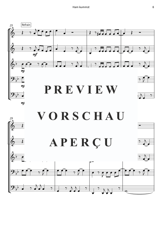 Produktgalerie: Seite 10 von 11 Ham kummst - Groovige Blechbläser-Version mit Wiener Schmäh, Speer, Seiler und, Blechbläser Quintett