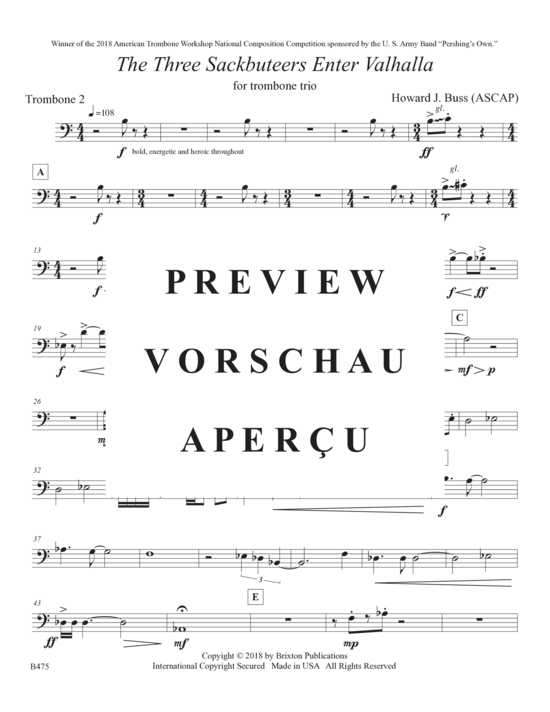 Product gallery: Page 16 of 21 Three Sackbuteers Enter Valhalla, The , , (Trombone trio)