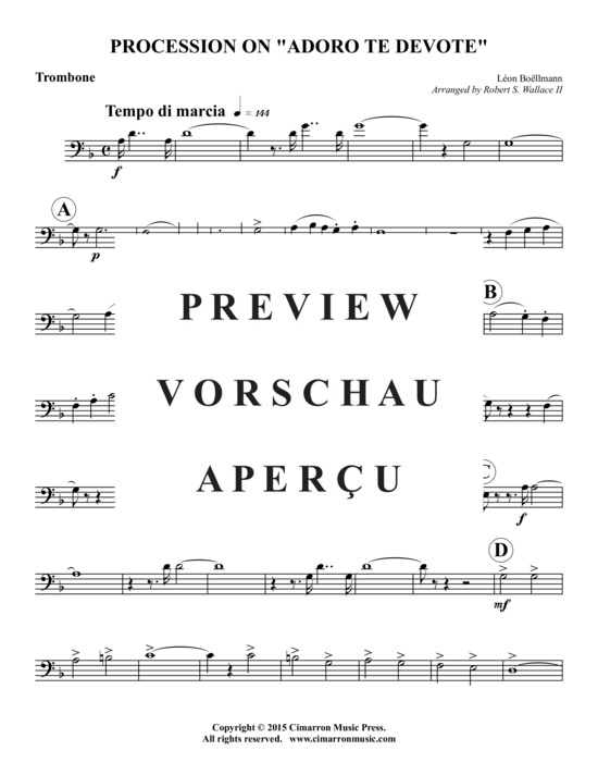 gallery: Procession on "Adoe te Devote , , (Blechbläser-Quintett)"