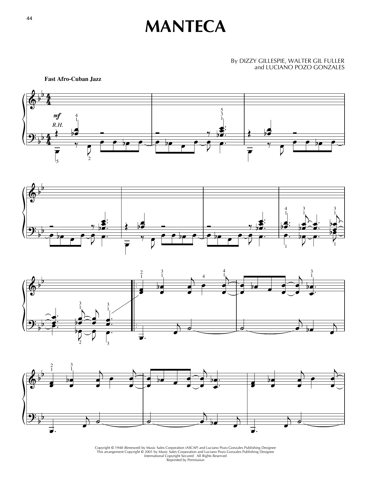 Produktgalerie: Seite 1 von 1 Manteca, Walter Gil Fuller, Klavier