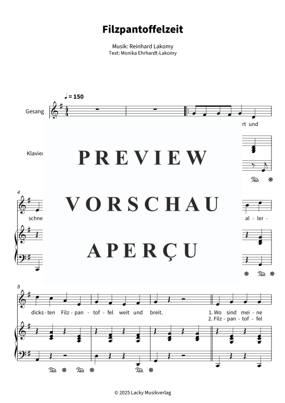 Produktgalerie: Seite 5 von 7 Filzpantoffelzeit, , Gesang und Klavier