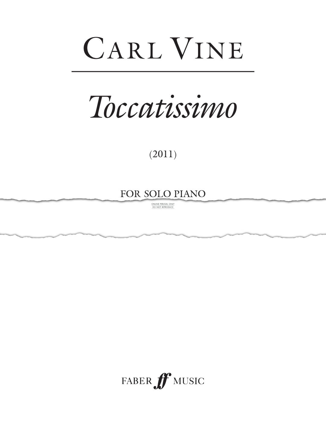 Produktgalerie: Seite 1 von 1 Toccatissimo, Carl Vine, Klavier