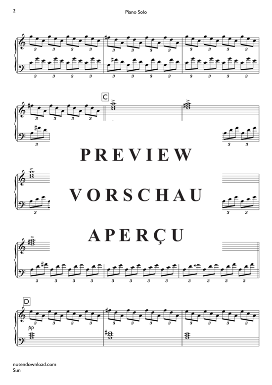 Product gallery: Page 3 of 5 Minimal Pop: Sun , , Piano Solo