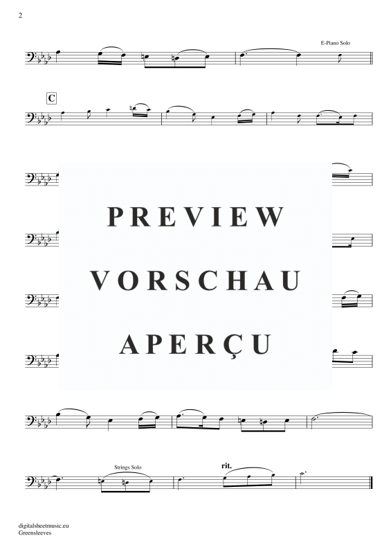 Product gallery: Page 3 of 3 Greensleeves, Simoni, Edward, (Posaune / Bariton)