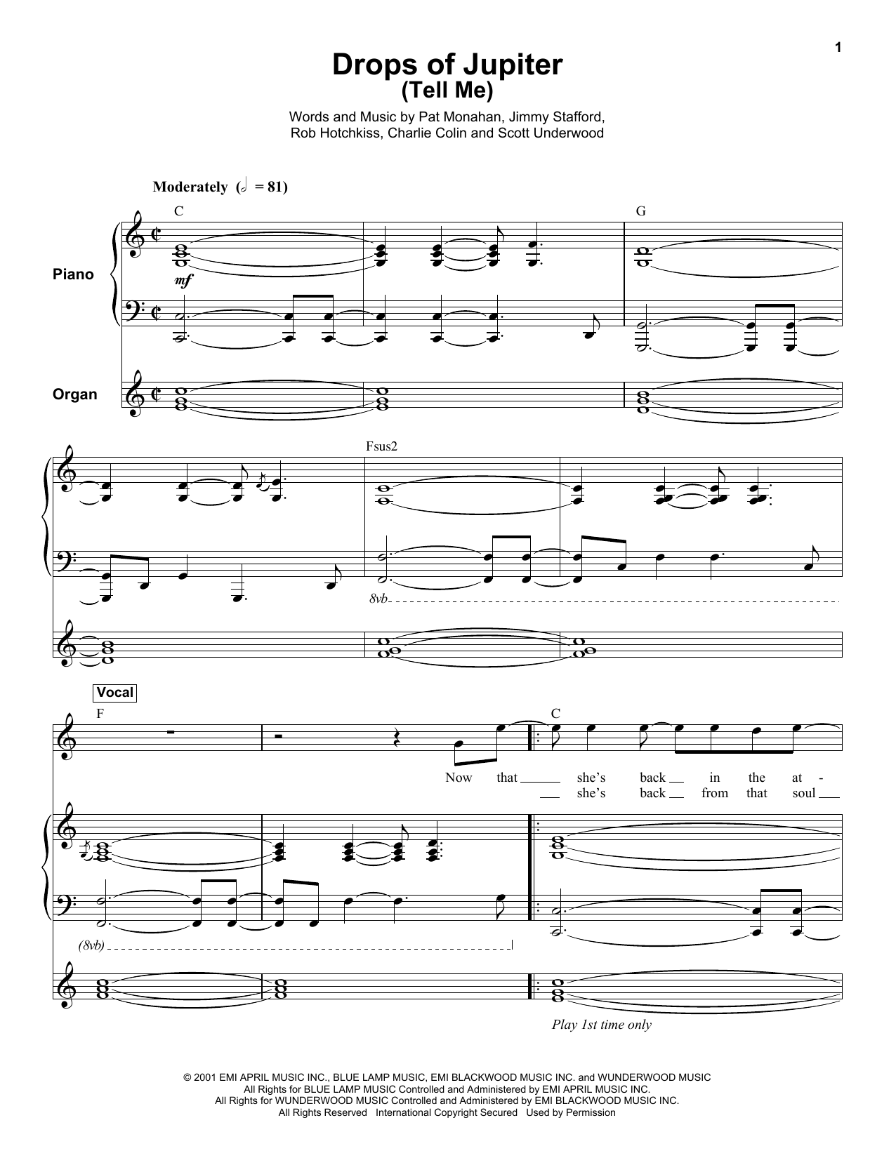 Product gallery: Page 1 of 1 Drops Of Jupiter (Tell Me), Train