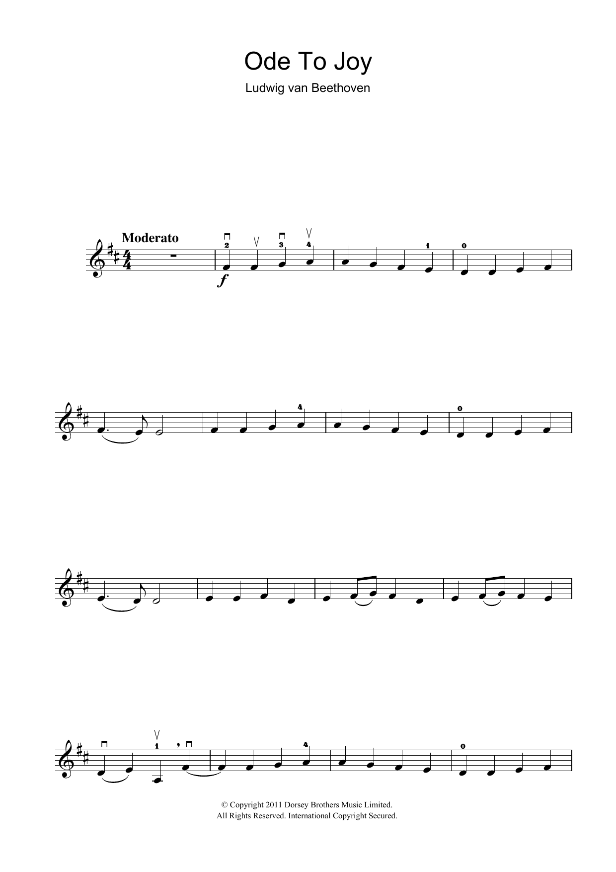 Product gallery: Page 1 of 1 Ode To Joy from Symphony No. 9, Fourth Movement, Ludwig Van Beethoven