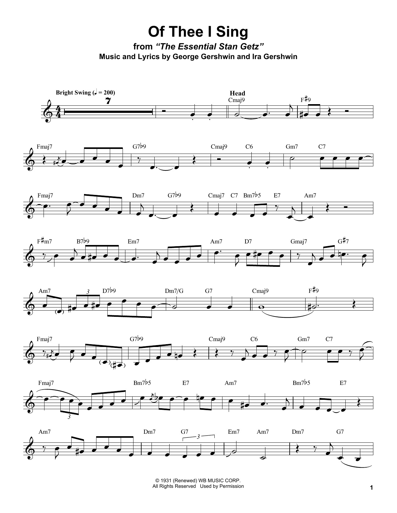 Product gallery: Page 1 of 1 Of Thee I Sing, Stan Getz