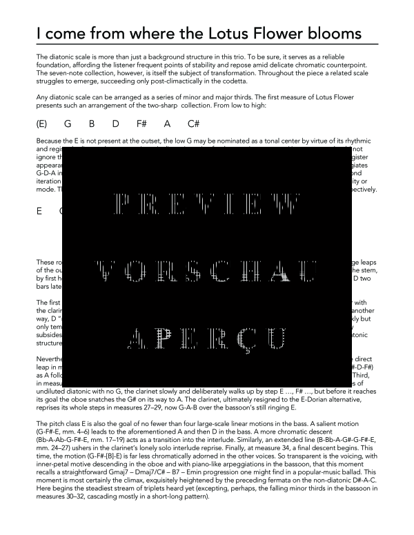 Product gallery: Page 4 of 11 I come from where the Lotus Flower blooms, , (woodwind trio oboe, clarinet and bassoon)