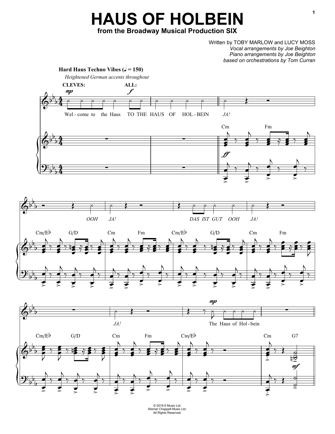 Produktbild zu: Haus Of Holbein (from Six: The Musical)