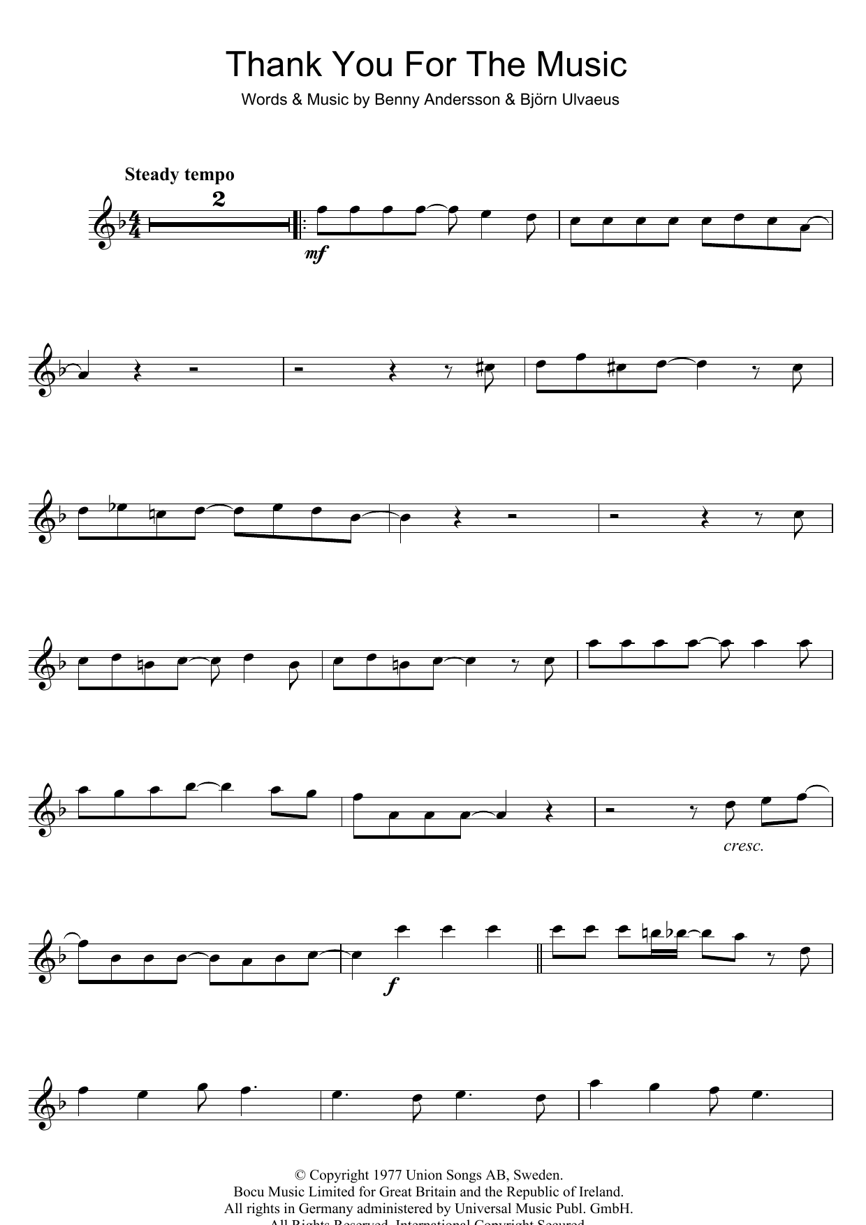 Product gallery: Page 1 of 1 Thank You For The Music, ABBA