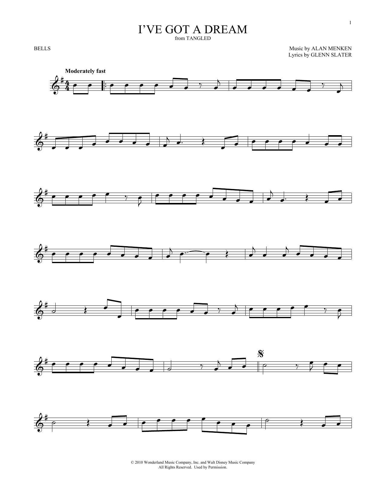 Produktgalerie: Seite 1 von 1 I've Got A Dream (from Tangled), Mandy Moore, Percussion