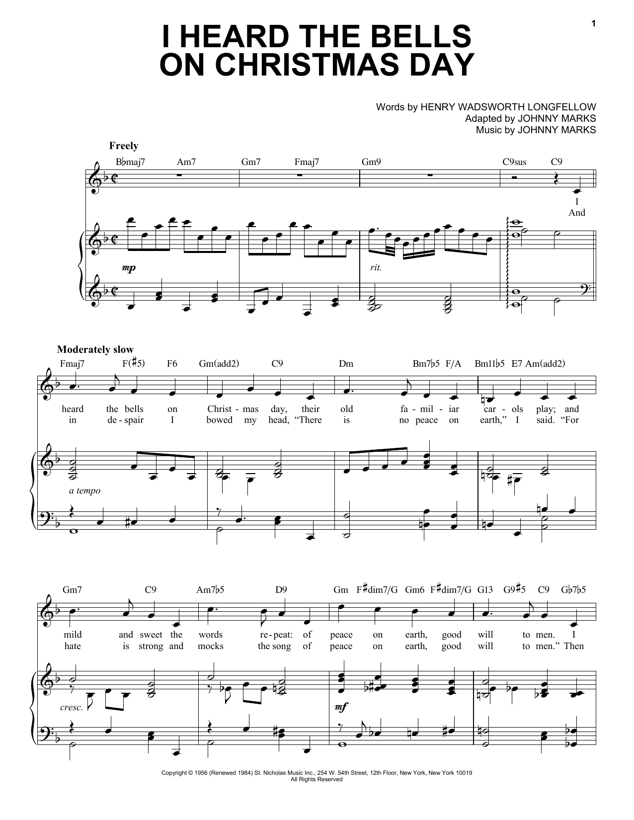 Produktbild zu: I Heard The Bells On Christmas Day [Jazz Version] (arr. Brent Edstrom)