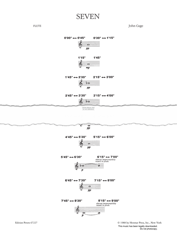 gallery: Seven, John Cage