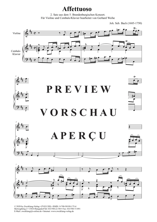 gallery: Affettuoso , , (Violine + Klavier/Cembalo)