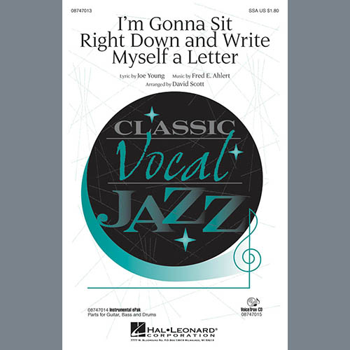 Produktbild zu: I'm Gonna Sit Right Down And Write Myself A Letter (arr. David Scott)