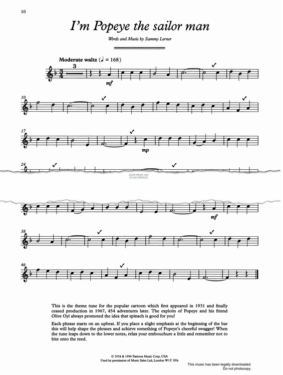 Product gallery: Page 1 of 1 I'm Popeye The Sailor Man, Sammy Lerner