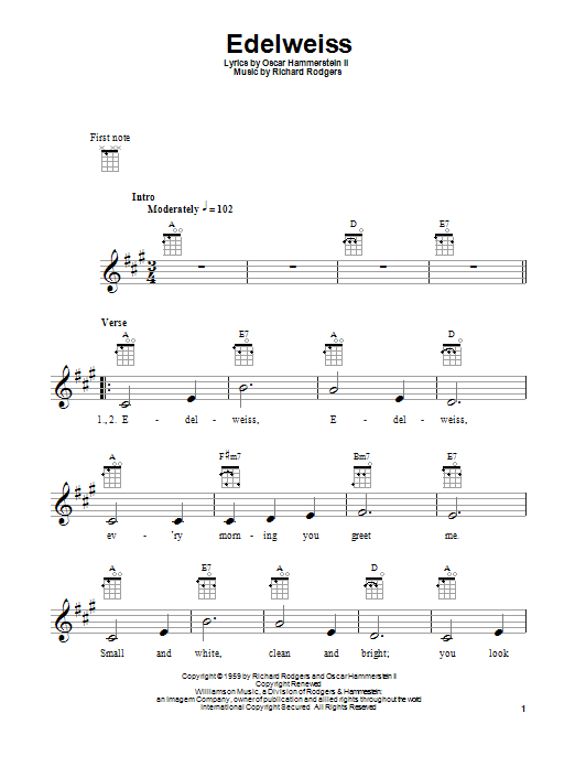 Product gallery: Page 1 of 1 Edelweiss, Rodgers & Hammerstein
