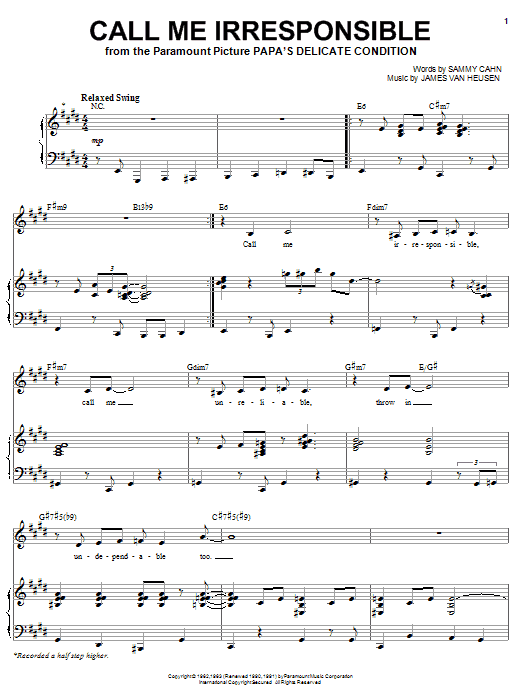 Produktgalerie: Seite 1 von 1 Call Me Irresponsible, Michael Buble, Gesang, Klavier