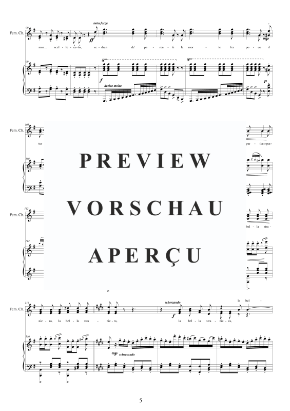 Produktgalerie: Seite 6 von 11 I Lombardi - (Act 2-VI) La bella straniera, , Frauenchor und Klavier