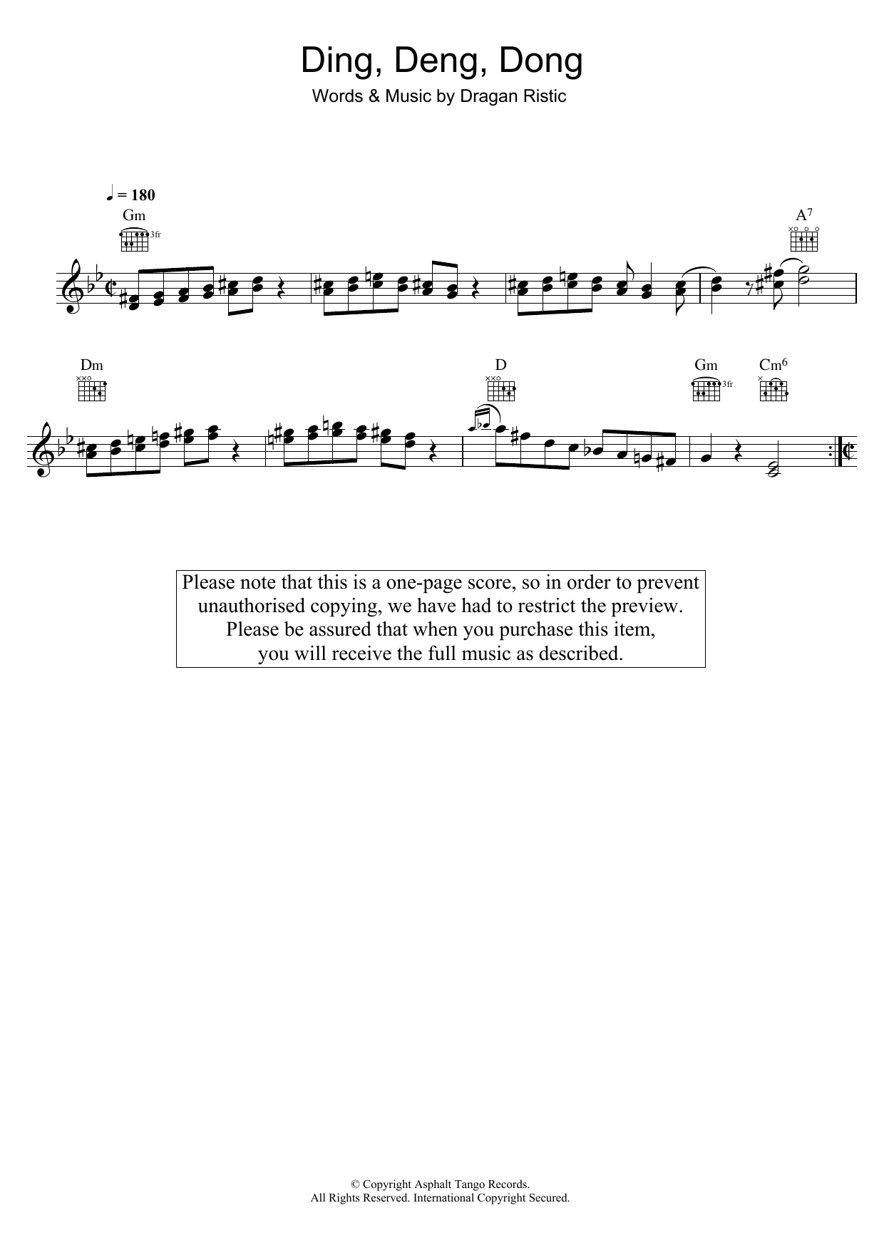 Produktgalerie: Seite 1 von 1 Ding, Deng, Dong, Dragan Ristic, Melodieinstrument