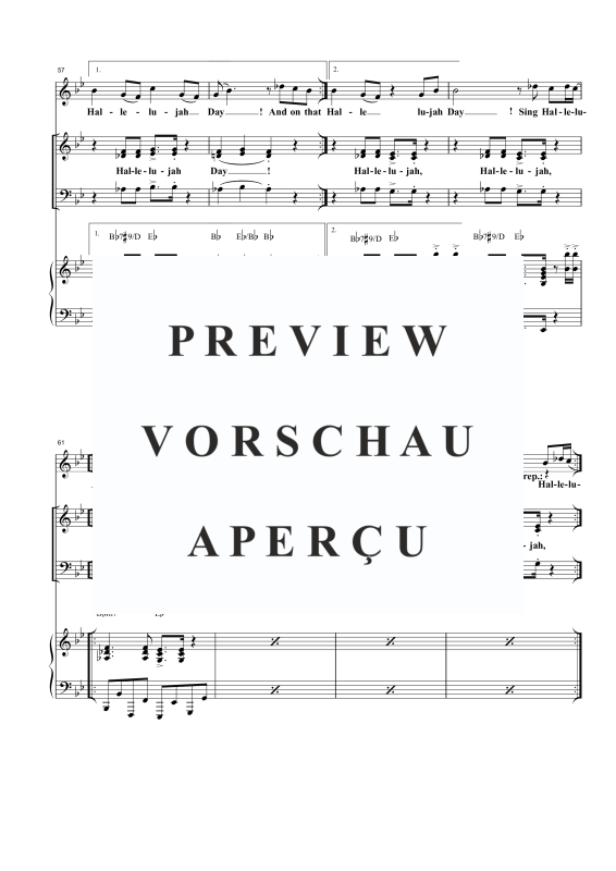 Produktgalerie: Seite 11 von 11 When the Saints Go Marchin´ In, , Gemischter Chor SAB, Solo und Klavier