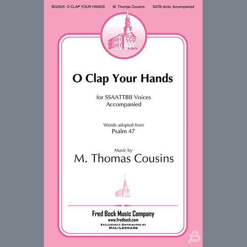 cover: O Clap Your Hands, M. Thomas Cousins, Chor