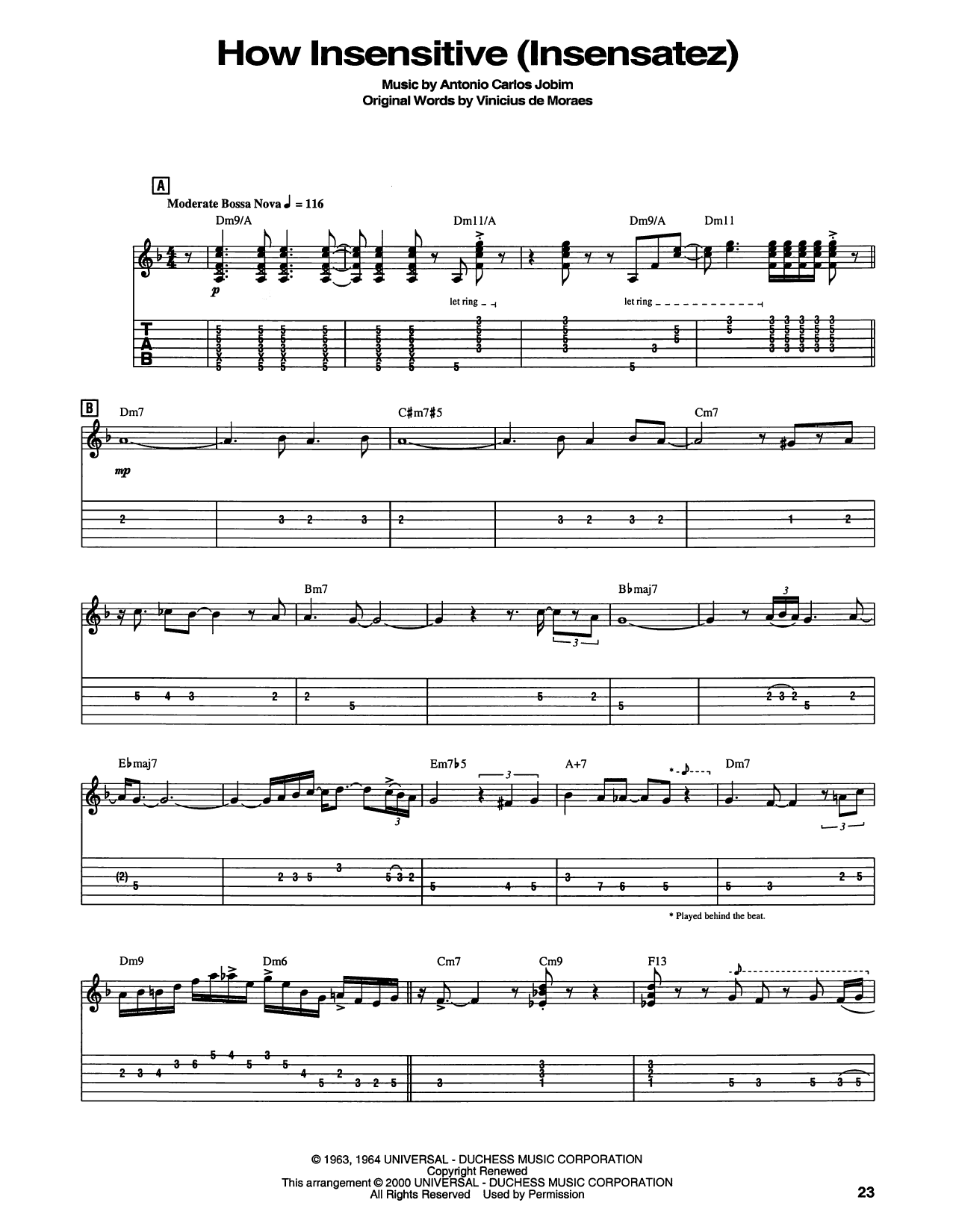 Produktgalerie: Seite 1 von 1 How Insensitive (Insensatez), Astrud Gilberto, Gitarre