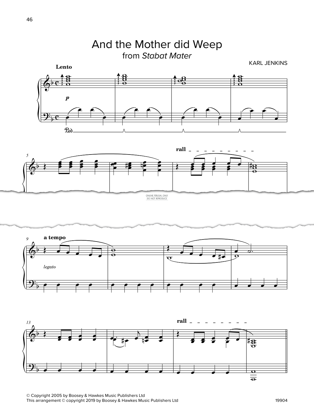 And the mother did weep from stabat mater sheet music by karl