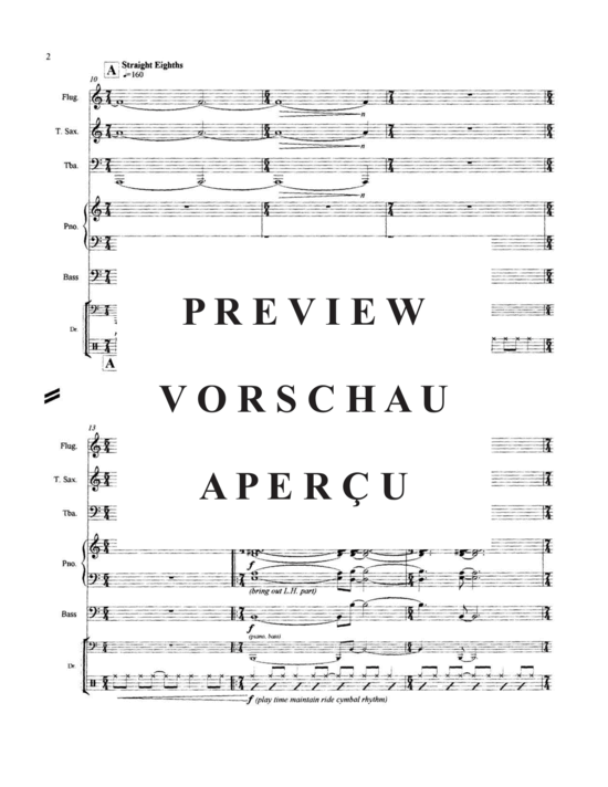Produktgalerie: Seite 4 von 21 Lights of Loveland , , (Flügelhorn, Tenorsax, Tuba + Band)