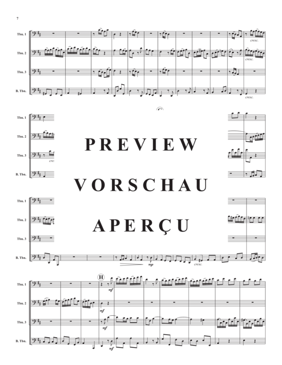 Product gallery: Page 9 of 21 Quartet in D Major, TWV 43:G2 , , (Trombone Quartet)