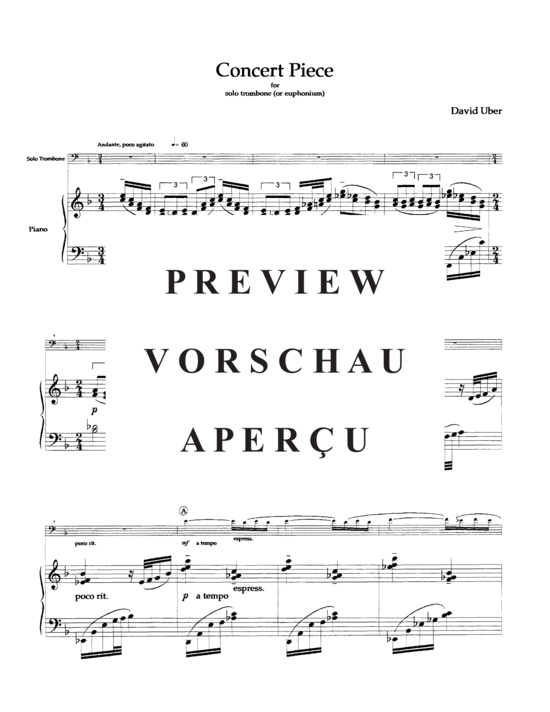 Produktgalerie: Seite 5 von 18 Concert Piece , , (Euphonium/Posaune + Klavier)