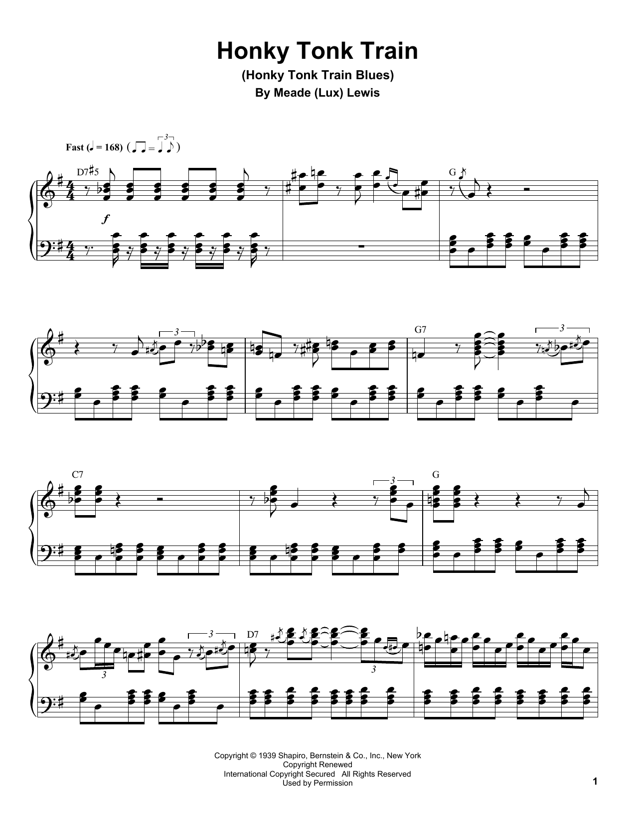 Produktbild zu: Honky Tonk Train (Honky Tonk Train Blues)