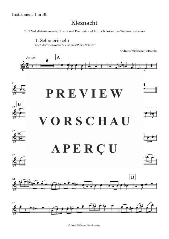 gallery: Kleznacht, , Only 1st Part In Bb For Quartet